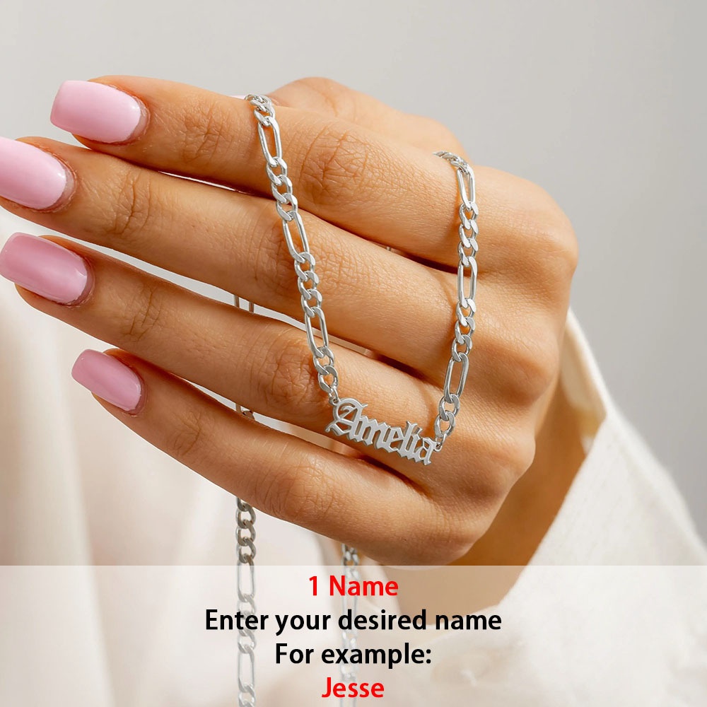Women's Customizable 18K Gold-Plated Three-In-One Chain Necklace